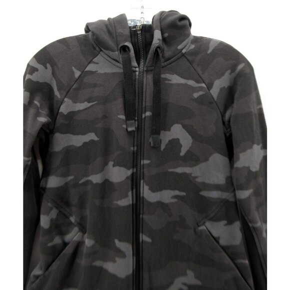 Athleta Jacket Small Sweatshirt Camo Full Zip Hoodie Drawstring - Picture 2 of 11